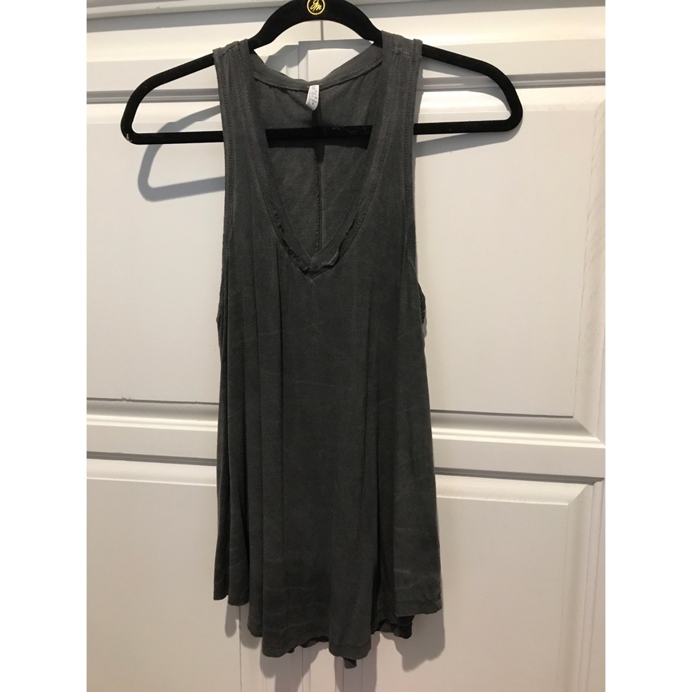 Super soft distressed racerback tank